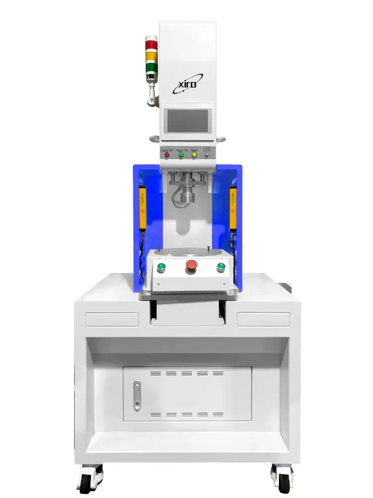 C-frame electric servo radial orbital riveting machine equipped with indexing rotary table
