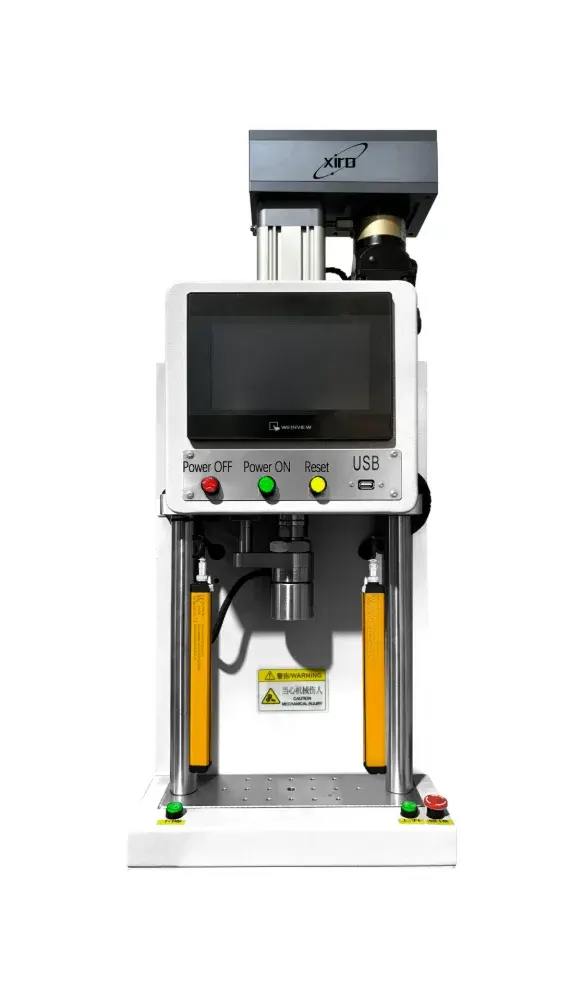 Miniature desktop electric servo radial orbital riveting machine for electronics manufacturing