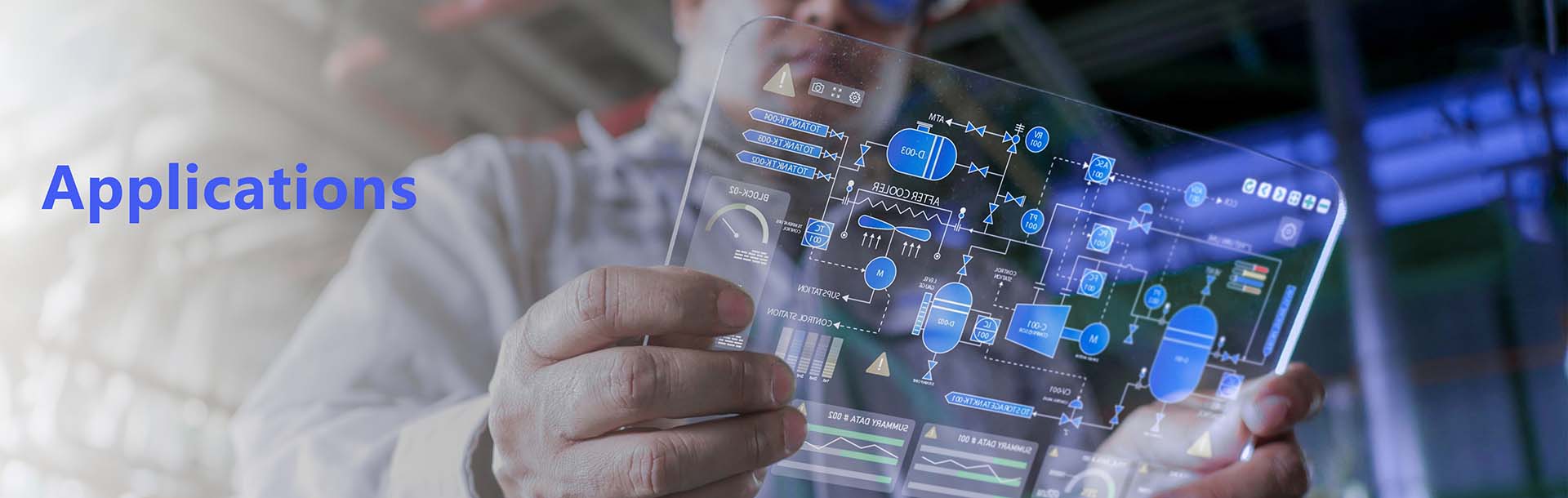XIRO applications overview banner showing high-precision machinery solutions for global industrial manufacturing